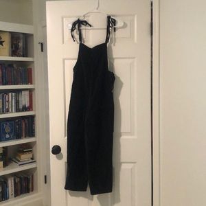 Black Corduroy Romper